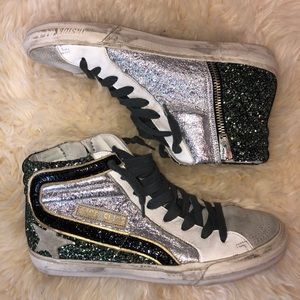 perfect condition sparkle golden gooses